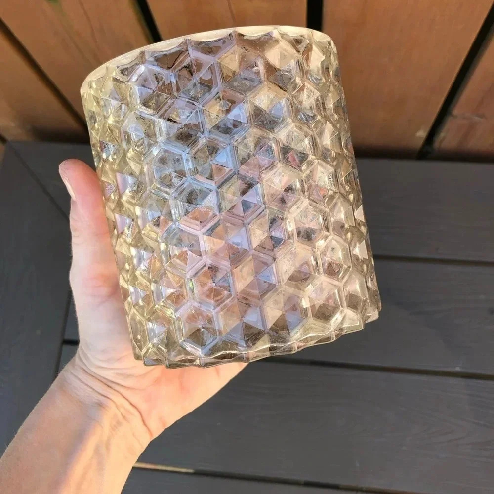 Patterned Glass Candleholders - Picture 6 of 8